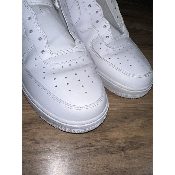 Size 13 - Men\'s‎ Air Force 1 Low White (315122-111)  NO LACES main image 9